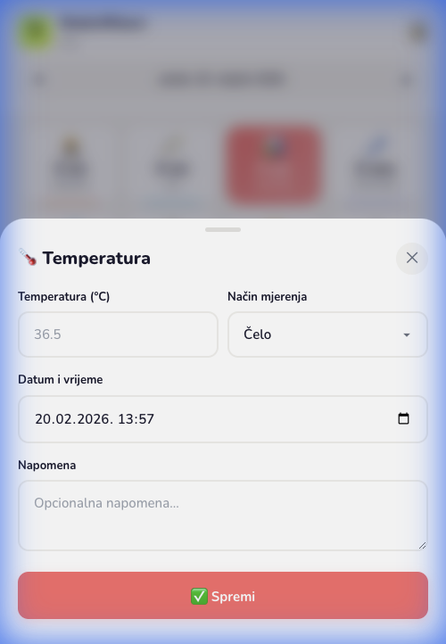 Mjerenje temperature — BebinRitam
